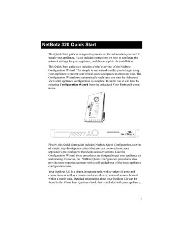 netbotz 320 pdf manual